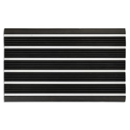 Ecomills Alumat Aluminum Doormat, 17.3" x 27.5", Black - size: 1'5" x 2'4" (Rectangular)