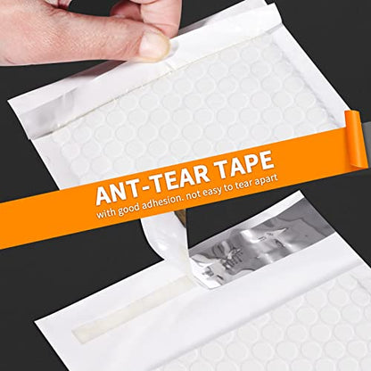 packbabol Bubble Mailers, 4x7 Inch Padded Bubble Mailers Pack of 100 Bubble Envelopes Opaque Self Seal Adhesive Waterproof Bags for Shipping and Packaging (White, 4x7-100Pc) - color: white, size: 4x7-100Pc