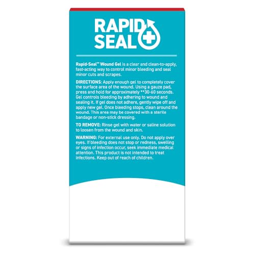 Rapid-Seal Hemostatic Wound Gel, 2 Tube, Stops Bleeding in Seconds - size: 2 Tubes (0.5 Fl Oz Each)