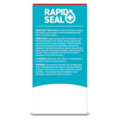 Rapid-Seal Hemostatic Wound Gel, 2 Tube, Stops Bleeding in Seconds - size: 2 Tubes (0.5 Fl Oz Each)