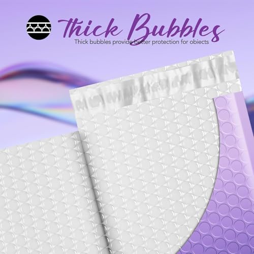 Fuxury 240Pack Thick Bubble Mailers 8.5x12”Gradient Purple Bubble Envelopes - color: Gradient Purple, size: 8.5x12" 240PC