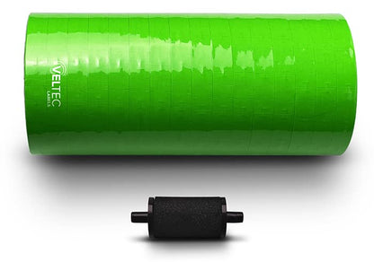 Veltec Premium Pricing Labels for Monarch 1110 Price Gun, 16 Rolls, 17,000 Labels, Ink Roller Included (Green) - color: Green