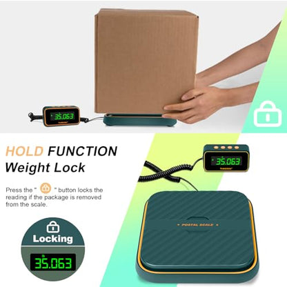 THINKSCALE Digital Shipping Scale 86lb x 0.1oz, Postal Scale - color: Green
