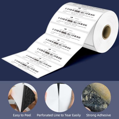 LLIKED 1400 Thermal Labels 4"x1", Strong Adhesive Shipping Labels - size: 4"x1"-1 Roll