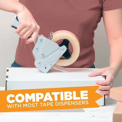Tape King® Clear Packing Tape (12 Rolls) | 60 Yards Per Roll Heavy Duty Packing Tape 2.7mil Strong Adhesive for Moving Boxes, Shipping Cartons, Office Use, Storage & Wrapping - size: 2" Wide, 2.7 Mil Thick, 60 yd.