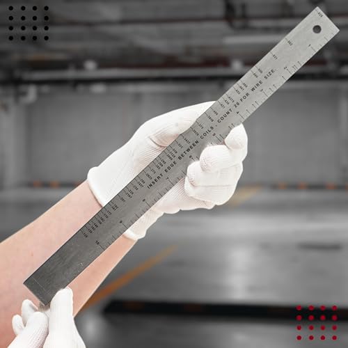 Garage Door Torsion Spring Wire Measuring Tool, .125-.625 Steel Gauge