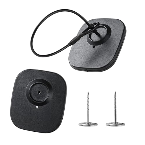 250Pcs 8.2Mhz RF Security Clothing Tags Black Retails EAS Clothes Tag with 250 Pins and 100 Lanyards - style: 250 Black Tags + 100 Lanyards