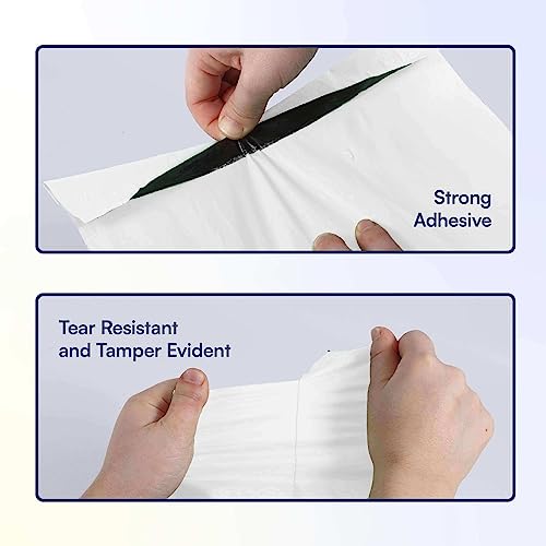 SMART 7.5x10.5 Recycled Poly Mailers - 500 Pack of White Eco-Friendly Packaging Mailing Bags | Recyclable & Sustainable, Cute & Stylish Small Business Supplies | 2.5 Mil Thick - 500 Pack - size: 7.5" x 10.5" (500 Mailers)