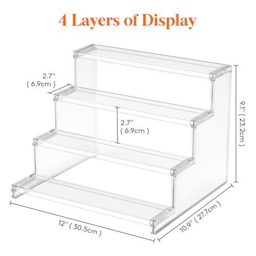 Lifewit 12" Perfume Organizer, Cologne Stand Tool-Free Assembly, 1 Pcs - color: Clear, size: 12 Inch,1 Pcs