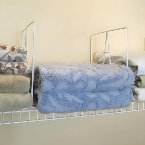 Evelots 4-Pack Wire Shelf Dividers, Tall Steel Closet Shelf Divider - size: Set of 4, style: WIRE Shelf Dividers