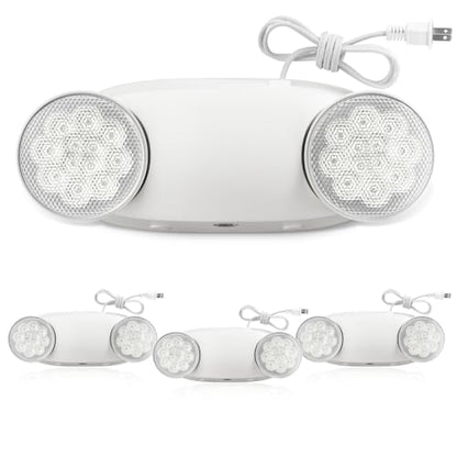 FREELICHT 4 Pack Led Emergency Lights with Round Head, 4FT Plug in Cord - size: 4 pack