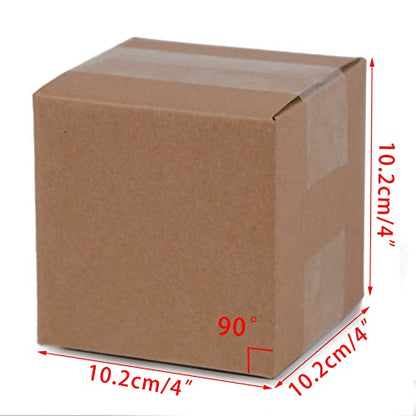 SUNLPH Shipping Boxes 4x4x4 Inches Small Corrugated Cardboard Boxes, 25 Pack - size: 4 x 4 x 4 inch