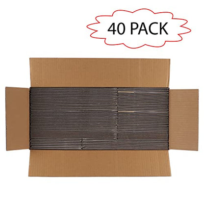 Calenzana 10x6x6 Shipping Boxes Set of 40, White Corrugated Cardboard Box for Mailing Packing Gifts Small Business - size: 10x6x6, style: 40 Pack