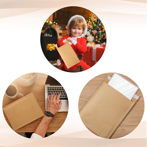 50 Pcs Kraft Bubble Mailers 3 Size Padded Envelopes, Natural - color: Natural