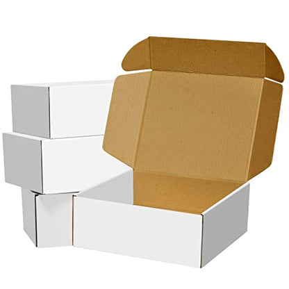 BoShahai White Shipping Boxes, 8x6x3 inches, 30 Pack - size: White 8*6*3 Inch