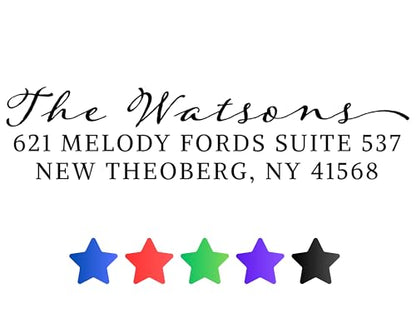 Custom Return Address Stamp Personalized Mailing Label Self Inking Housewarming Gift Idea Name Envelope Branding Tool Wedding Stationery
