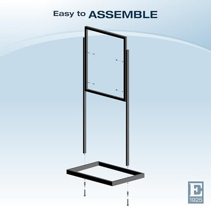 Econoco Industrial Metal Sign Holder, 22x28, 56in H