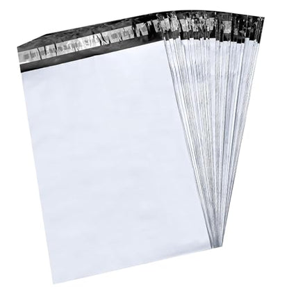 9527 Product Poly Mailers 14x17 Large Envelopes Shipping Bags Self Sealing,100 Bags,14x17 inches, 2.5 Mil (White) - color: White, size: 14"x17"|100Pcs