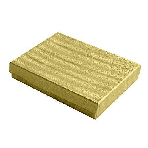 Large Gold Foil Cotton Filled Box #75 - Pack of 100