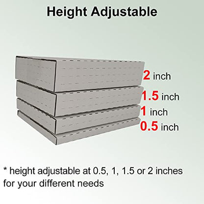 50 Pack 11.125x8.625x2'' Easy-Fold Corrugated Mailers, Height adjustable Small Shipping Boxes for Packaging Mailing comic books magazine, white (W1182E50) - size: 11.125x8.625x2''