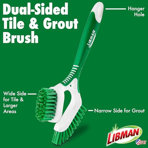 Libman Heavy Duty Scrub Brush Kit for Tub, Tile & Grout, 3 Brush Styles - style: Heavy Duty Scrub Brush Kit