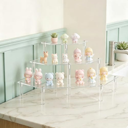 Gonice Acrylic Display Riser, 3 Tier Clear Perfume Organizer - size: 3 tier