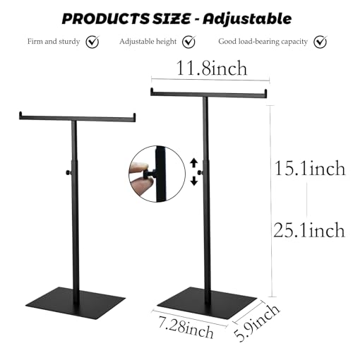 Purse Display Stand, Black 2PCS Jewelry Tower Stainless Steel - color: Black-2 Pcs