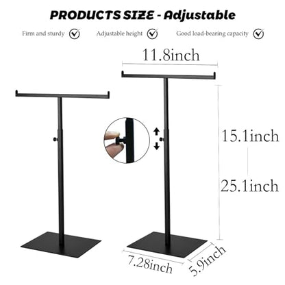 Purse Display Stand, Black 2PCS Jewelry Tower Stainless Steel - color: Black-2 Pcs