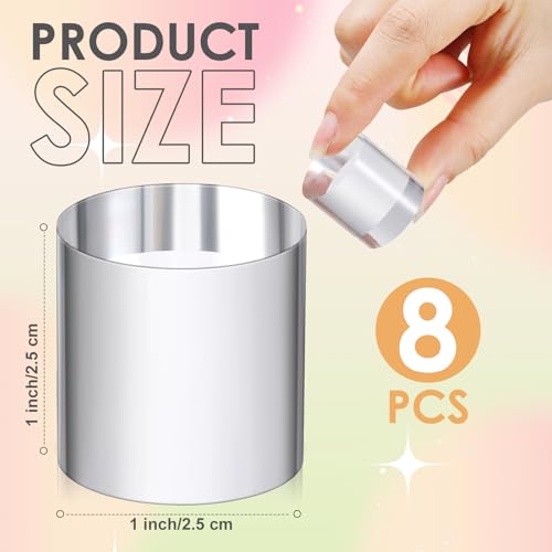 Remerry Acrylic Round Block Display, 8 Pcs, 1 x 1 x 1 Inches - size: 1 x 1 x 1 Inches