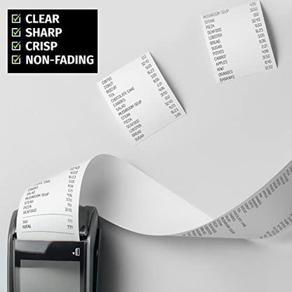FungLam Thermal Receipt Paper Rolls 3-1/8" x 119' Thermal Paper Cash Register POS Receipt Papers (50 Rolls) - size: 50 Rolls