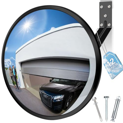 12 Inch Acrylic Convex Mirror - size: 12IN