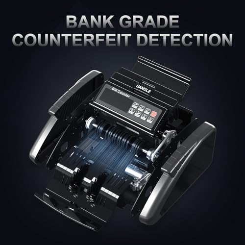 LOLARAN AL1000 Money Counter Machine with Cleaning Cards, Box of 25, Keep Your Money Courter Accurate.