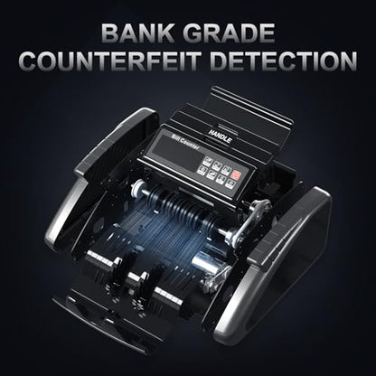 LOLARAN AL1000 Money Counter Machine with Cleaning Cards, Box of 25, Keep Your Money Courter Accurate.
