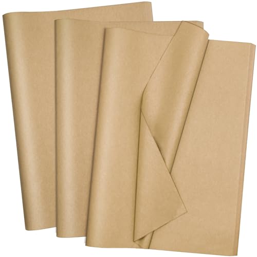 Jkopsnr 100 Sheets Kraft Tissue Paper 20x14 Inches - color: Kraft, size: 14x20
