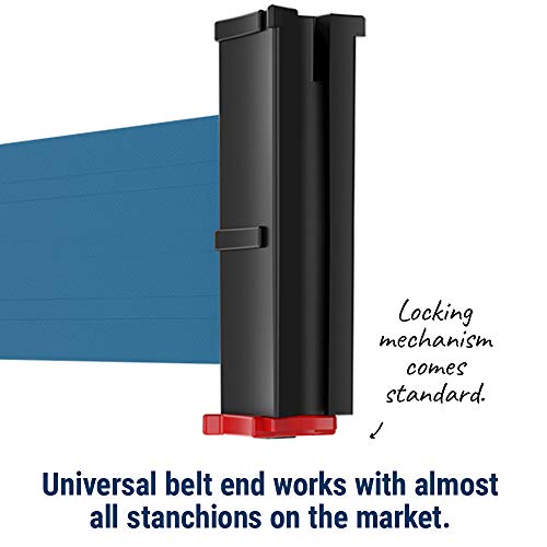 Premium Retractable Belt Barrier Satin Stainless Steel Crowd Control Stanchion, 10' 'Caution Do Not Enter' Belt - color: Satin Post w/ Caution Do Not Enter Belt, size: 10' Belt