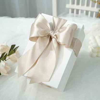 Champagne Double Face Satin Ribbon, 2 Inch x 25 Yards - color: Champagne