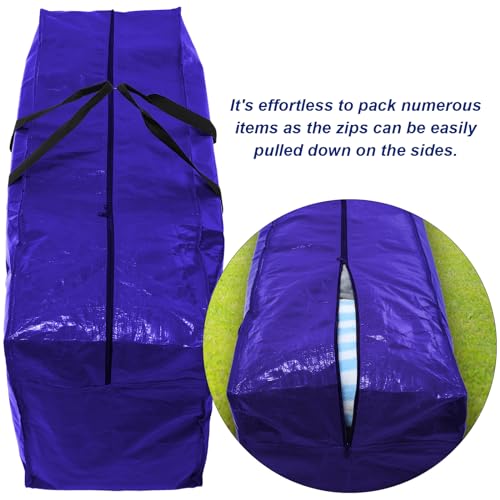 Windyun 4 Pack 57 Gallon Extra Large Moving Bags XXL Heavy Duty Storage Bag - color: Navy Blue, size: 57 Gallon