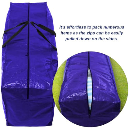 Windyun 4 Pack 57 Gallon Extra Large Moving Bags XXL Heavy Duty Storage Bag - color: Navy Blue, size: 57 Gallon