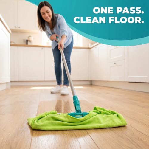 HELOMOR 3 Extra Large Microfiber Cleaning Cloths, 30"x18" Floor Towels for Squeegee Mop, Reusable Multi-Purpose Cleaning Rags for House, Kitchen, Car & Windows, Highly Absorbent, Lint-Free - size: Pack of 3