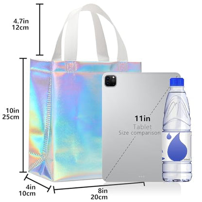 KeerxunBag 12-piece colorful gift bag, containing hard cards and tissues - color: colorful