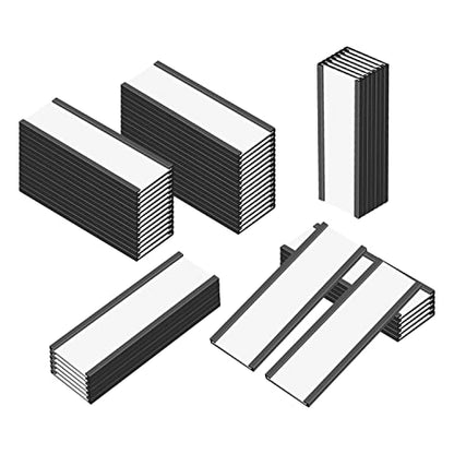C Channel Magentic Label Holders 1x3 Inches,Magnetic Labels Shelf Label Data Card Holders,Pack of 50 - size: 1"x3"-50pcs