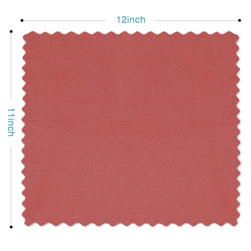 Orighty Microfiber Cleaning Cloth 5 Pack, Red Cleaning Rags 12x11 inch - color: Red, size: 5 Pack