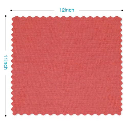Orighty Microfiber Cleaning Cloth 5 Pack, Red Cleaning Rags 12x11 inch - color: Red, size: 5 Pack