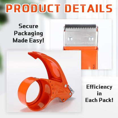 Watersay 12 Pcs 2" Packing Tape Gun Heavy Duty Tape Dispenser for Packing