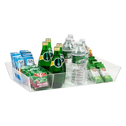 Mind Reader Snack Tray, Countertop Organizer, Snack Tray, Pantry, Breakroom, Kitchen, Clear - color: Clear
