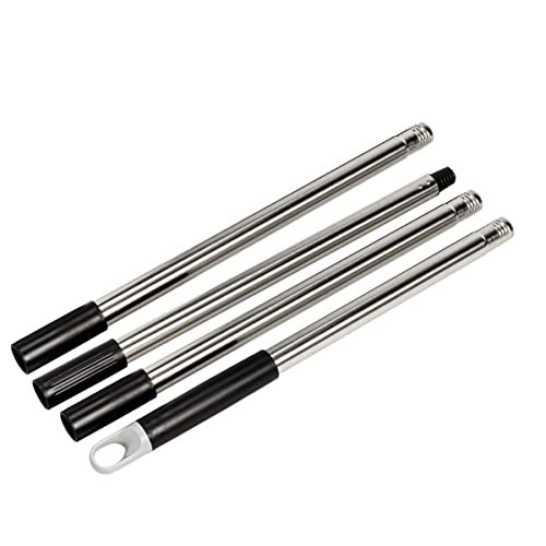 Long Handle 4 Section Stainless Steel Pole Heavy-Duty Push Broom Brush Pole Replacement (4 Section Poles-25mm) - color: 4 Section Stainless Steel Poles-25mm