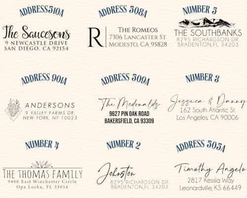 Personalized Return Address Labels - Custom Address Stickers on Rolls (250-500 Labels) (Modern)