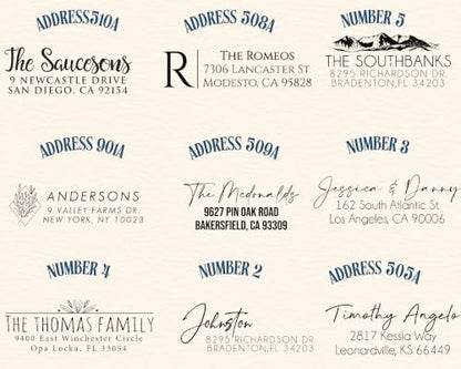 Personalized Return Address Labels - Custom Address Stickers on Rolls (250-500 Labels) (Modern)