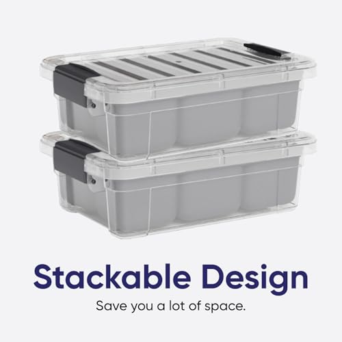 Superio Mini Storage Container Organizing Bin with Removable Tray Plastic Tools, Sewing, Crafts Box, 1.25 Qt. - size: X Mini 1.25 Qt. Flat