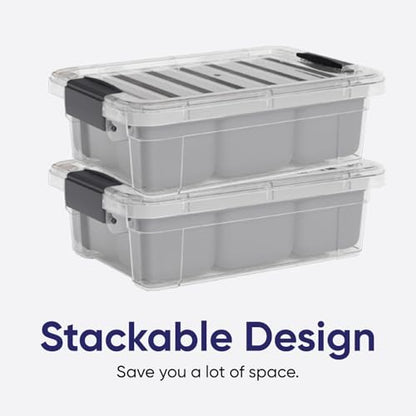 Superio Mini Storage Container Organizing Bin with Removable Tray Plastic Tools, Sewing, Crafts Box, 1.25 Qt. - size: X Mini 1.25 Qt. Flat